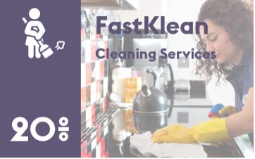 Image showing 20% off cleaning services