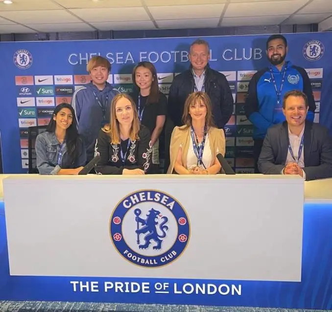 Photo of the winning team at Chelsea FC