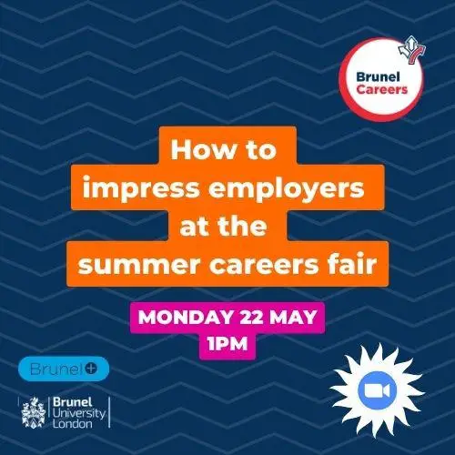 How to impress employers at the summer careers fair Monday 22 May 1pm