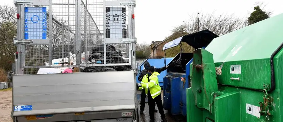 Man throwing garbage 