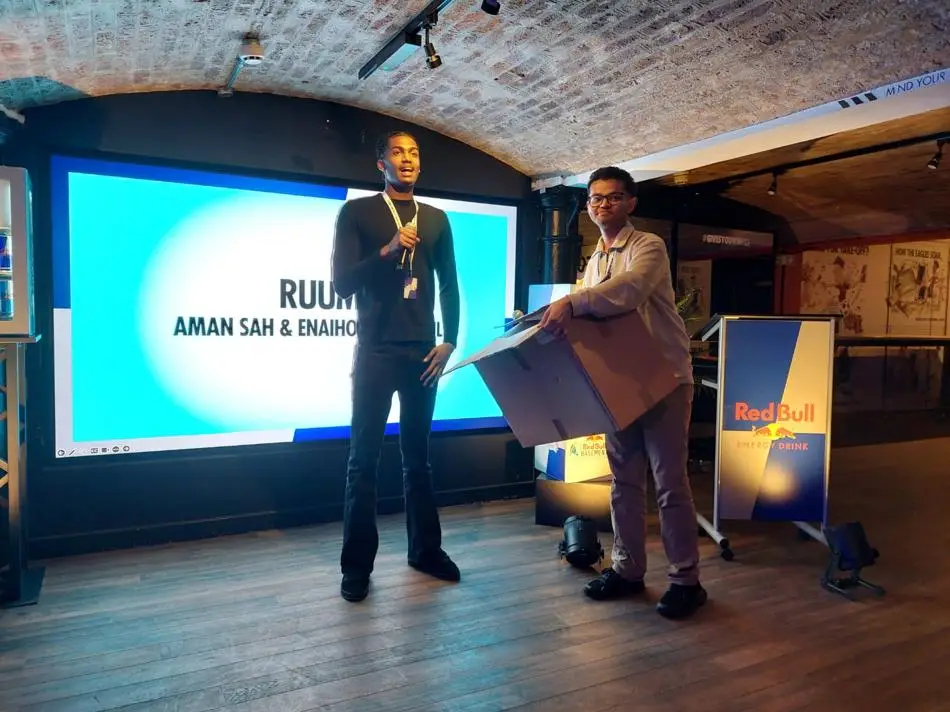 Ruum pitching at Red Bull Basement UK 2026 National Finals 