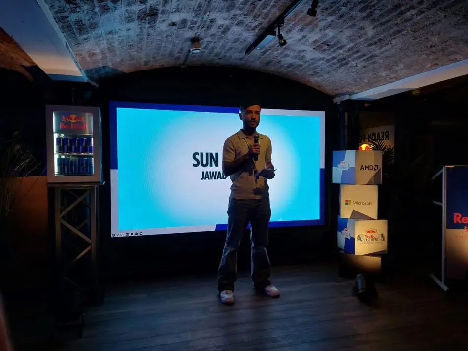 SunCircle pitching at Red Bull Basement UK 2026 National Finals 
