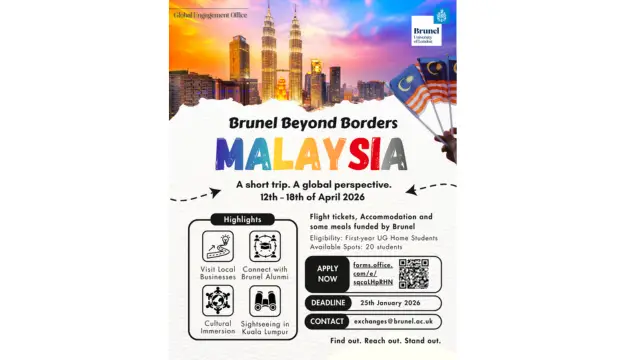 Brunel Beyond Borders Malaysia poster