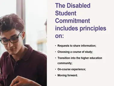 Disabled Student Commitment Working Group poster