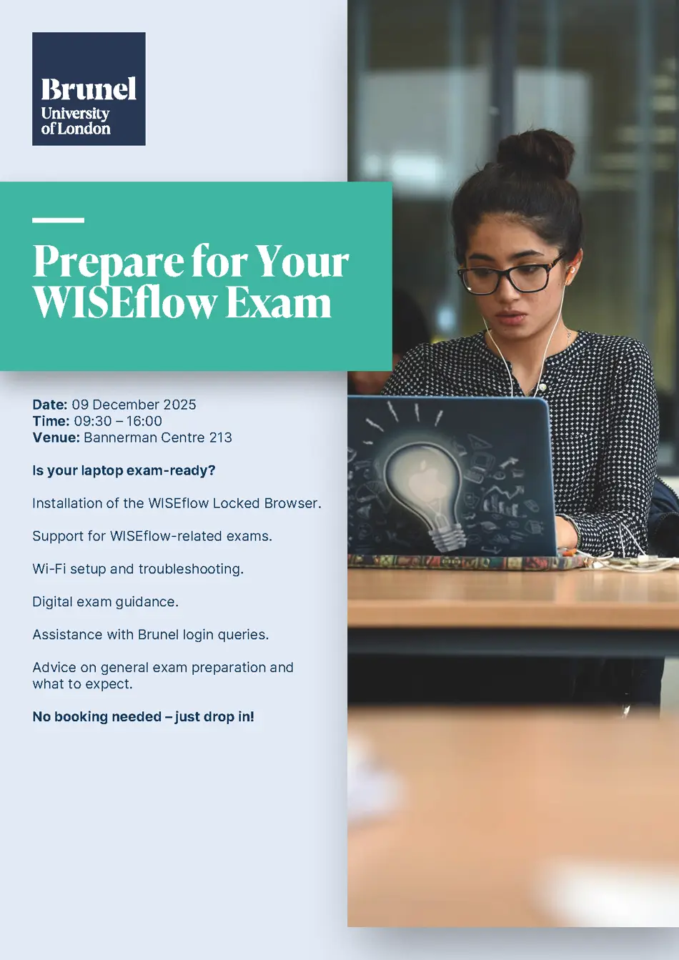 Poster for prepare for your WISEflow Exam