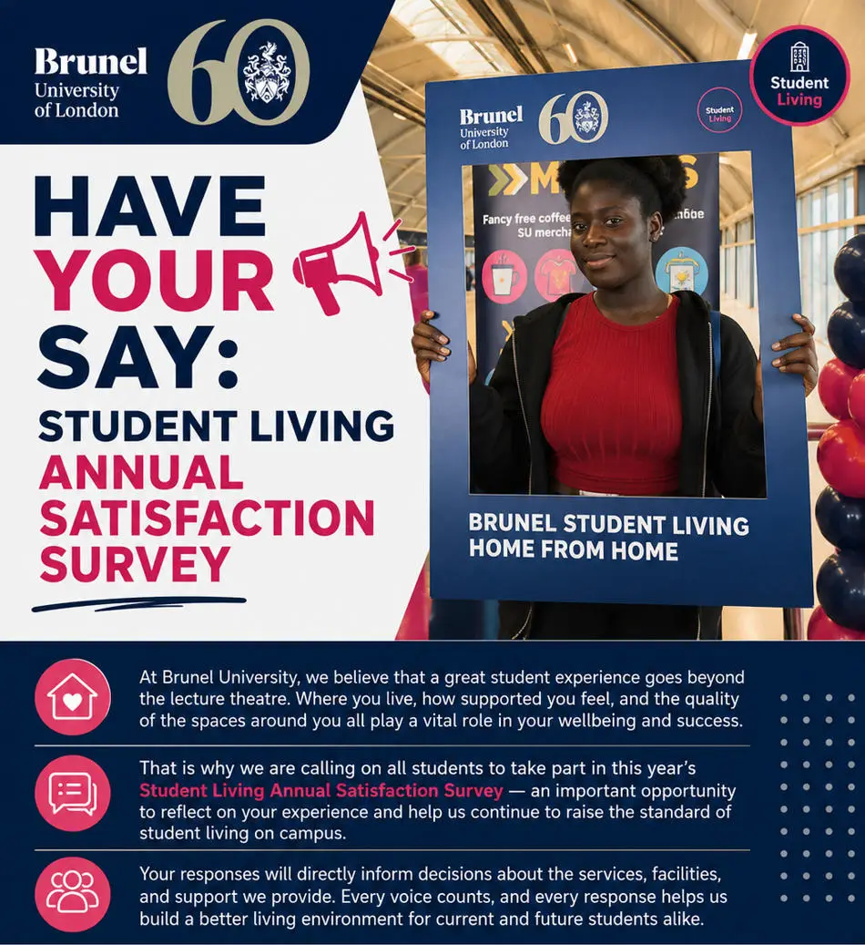 Have your say in the student living annual satisfaction survey flyer