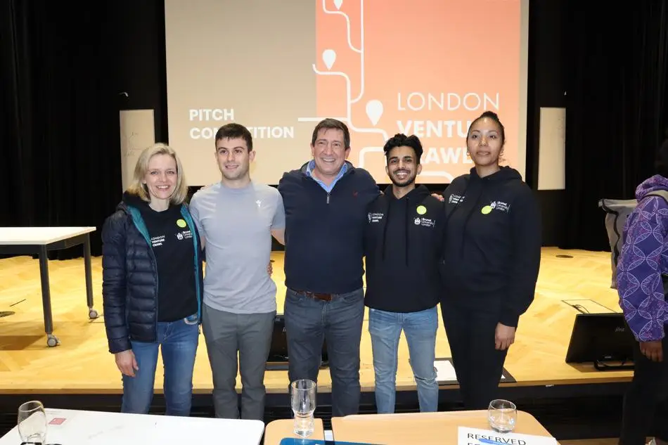 From left to right: Emmy Botterman,  Simone Panella, Andrew Mossop, Christopher D'Souza and Farida Danmeri