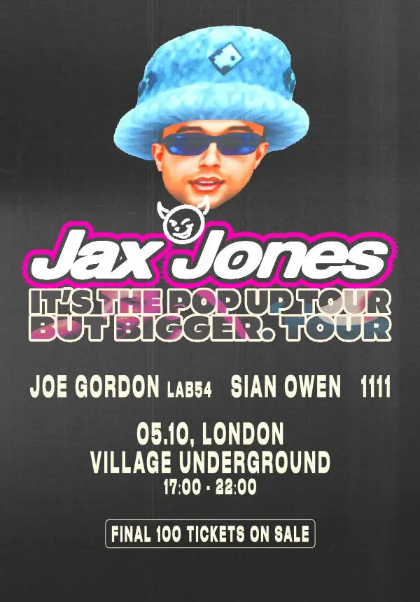 Jax Jones concert poster