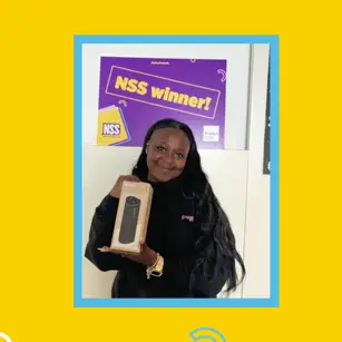 Ketsia with sonos speaker prize