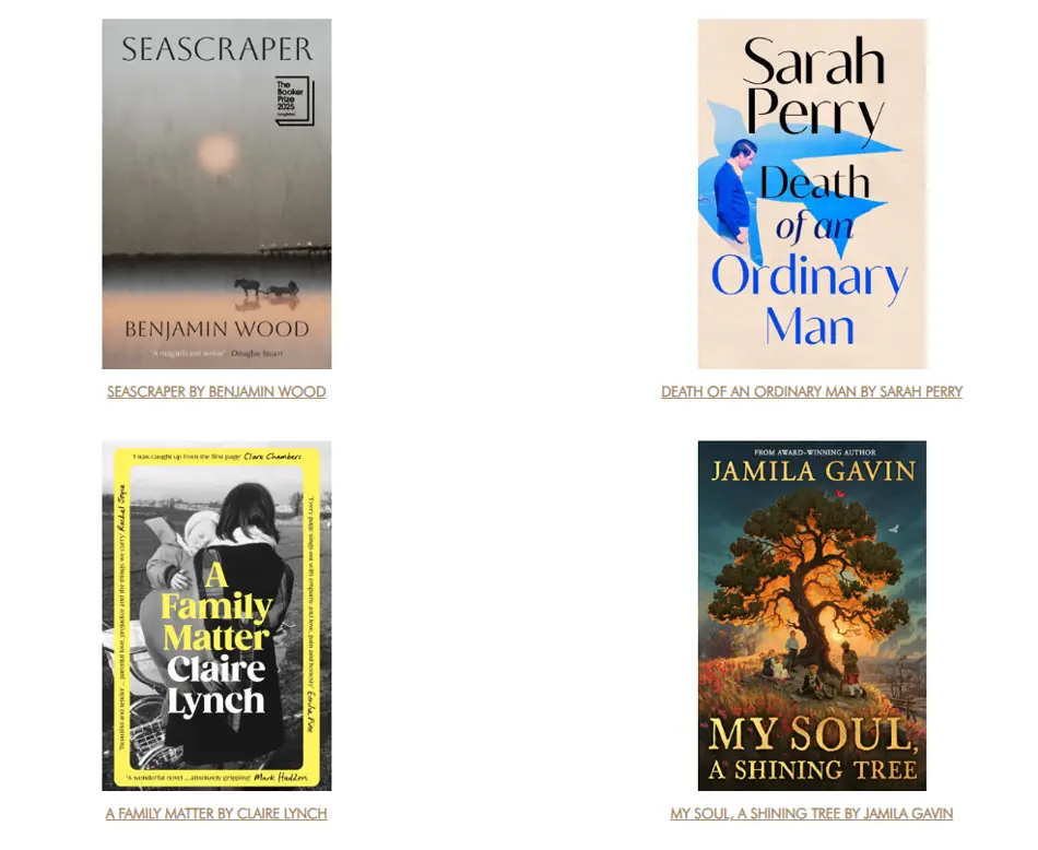 Book covers of the Nero category winners 2025