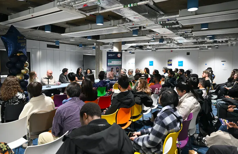 Attendees at Be Inspired: Brunel Entrepreneurs 2025 panel discussion 