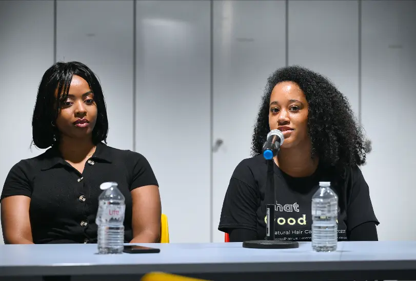 Brunel graduate entrepreneurs  Paris Reveira and ️Priscilla Vivian 