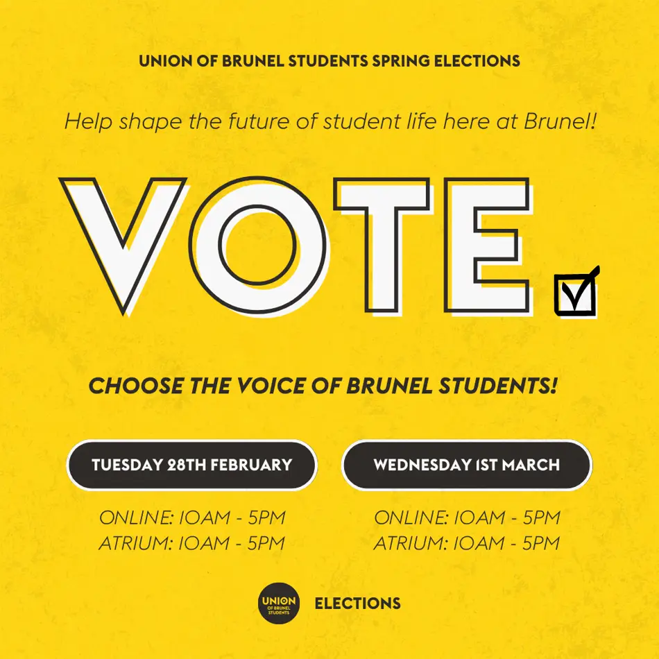 Union elections Your Voice, Your Vote!