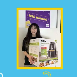 Xiner with airfryer prize