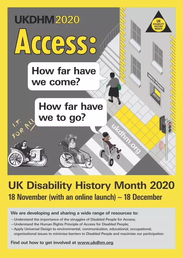 UK Disability History Month 2020 Poster