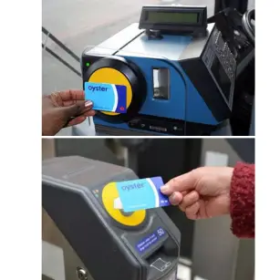 Where to tap your card on a bus and tube